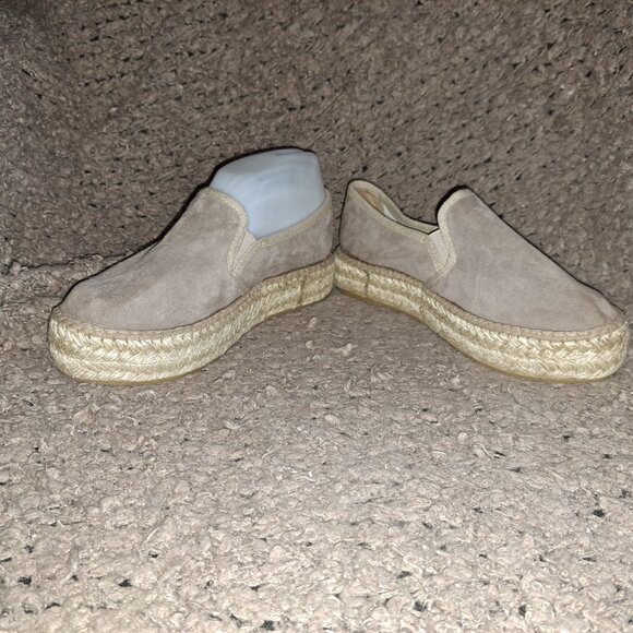 TONI PONS-Origens-Flatform Espadrilles-Light Brown Suede-Sz 37-Near Mint - Picture 4 of 8